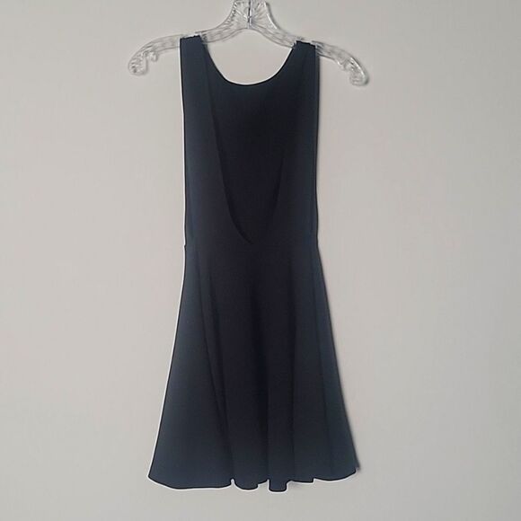 NEW American Apparel S Black Y2k Skater Indie Sleaze Grunge Mini Fit Flare Dress - Picture 13 of 16